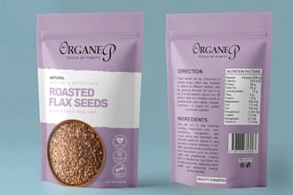 do food pouch packaging design and label design