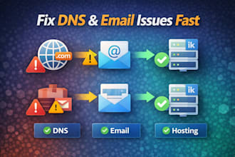 troubleshoot and fix infomaniak dns, email and hosting issues