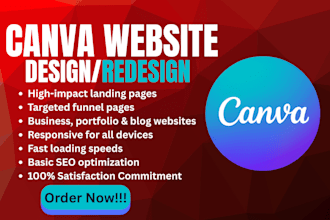 design canva website, canva landing page, redesign canva ugc portfolio website