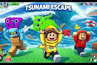 create escape tsunami roblox game, escape tsunami using brainrots, fix any bugs