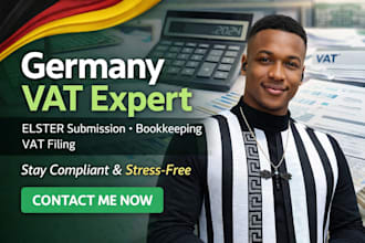 germany vat filing expert bookkeeping, vat reports elster submission