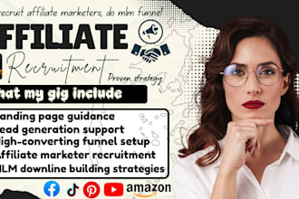 recruit affiliate marketers, do mlm funnel, promote your affiliate product link