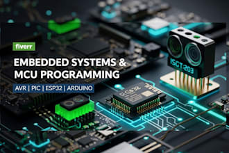 design embedded systems and program avr pic 8051 esp32 microcontrollers
