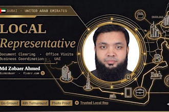be your local representative in dubai, uae
