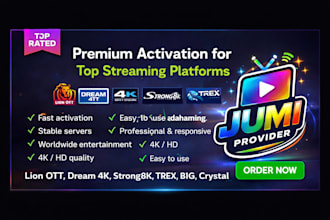 activate reseller panel lion ott, dream 4k, strong8k, trex, b1g,crystal and more