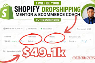 be your shopify dropshipping mentor and ecommerce coach for beginners