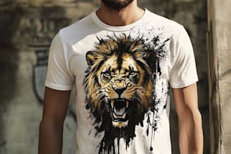 design custom typography and trendy t shirt design