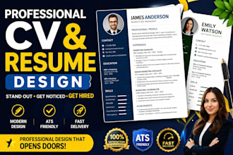 design a professional CV and resume design