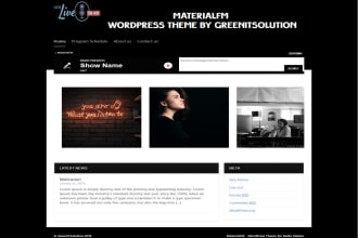 build material website for your radio station