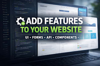 add features or improvements to your website