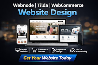 design modern webnode webcommerce tilda website for business growth
