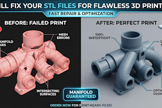 fix, repair, and optimize stl files for flawless 3d printing