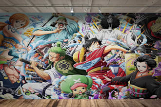 design wall mural art for home restaurant office wall