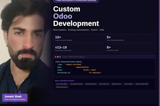 do odoo development to build or customize odoo modules