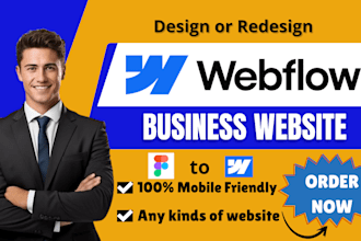 do webflow website, ui design, ux design, figma to webflow, cms and animations