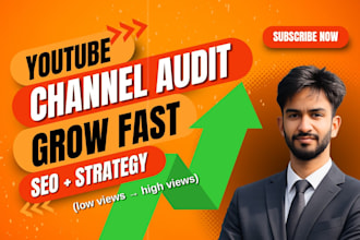 audit and grow your youtube channel with SEO and strategy