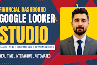design sales and financial dashboard in google looker studio