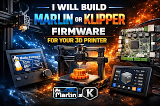 build marlin or klipper firmware for your 3d printer