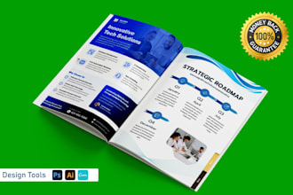 design a digital brochure, company profile, flipbook, trifold or digital pdf