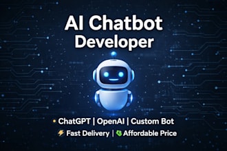 build ai chatbot using openai, other llm and also with custom data