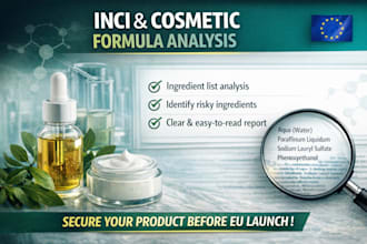 review cosmetic inci list and formula for eu market launch
