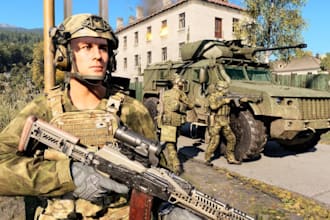 develop arma reforger mods, missions, scripting, ai, and server development