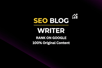 write SEO optimized blog posts that rank on google