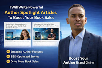 write powerful author spotlight articles to boost your book sales