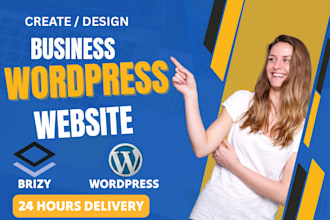 design build create redesign responsive high converting brizy wordpress website