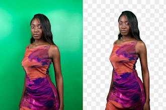 be your black female green screen model for studio images