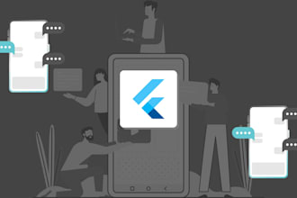 develop a flutter app for android, ios, web