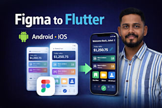 convert figma or xd design to flutter mobile app UI for android ios