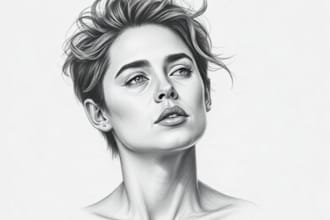 draw pencil or charcoal portrait drawings