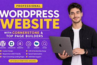 build a modern wordpress website using cornerstone elementor or wpbakery