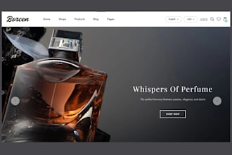 design perfume website fragrance store perfume shopify store luxury oud perfume