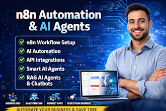 develop n8n automation, n8n workflow, ai automation, or n8n bot and rag ai agent