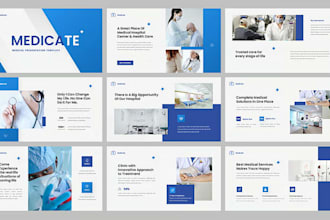design medical health nursing powerpoint, slide deck and google slides