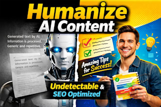 humanize ai content and rewrite articles into natural human