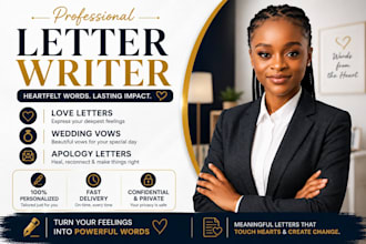 write love letter, heartfelt, advice, court character, apology letter writing