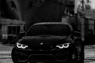 edit your car photo into a dark cinematic look