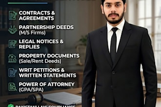 provide legal drafting for business and property matters