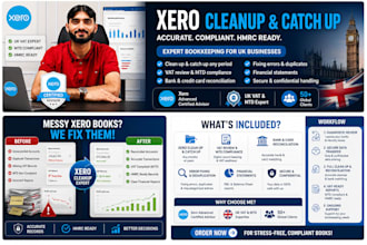 clean up and catch up your xero bookkeeping for UK vat
