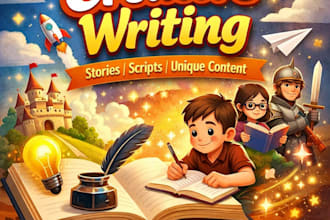 write engaging creative stories, scripts