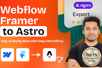 rebuild your framer or webflow site in astro for ai ready performance