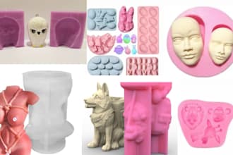 3d mold designs, silicone, slip casting, injection mold for printing, production