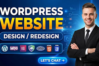 build a responsive custom wordpress website design with fast loading