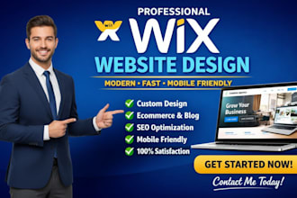 design a professional wix website, wix redesign, wix ecommerce website