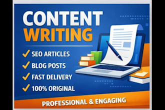 writer engaging blog post and SEO and articles