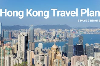plan a travel itinerary for your trip to hong kong