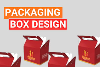 custom box and packaging design for jewelry products with 3d mockup